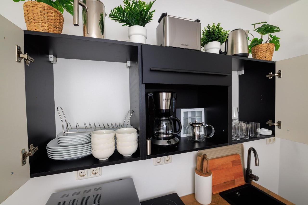 Global Living - Design Apartment I Rathausplatz I Kitchen I Augsburg Exteriör bild